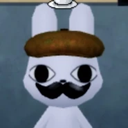 Barney event rabbit character portrait in Animal Hospital