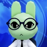 News Bunny lobby NPC portrait in Animal Hospital
