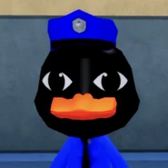 Officer Duckman police NPC portrait in Animal Hospital