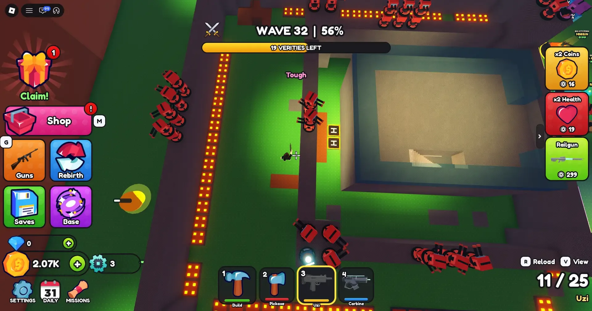 Bunker vs Verity Wave 32 raid: walls, lanes, and Verities on the plot