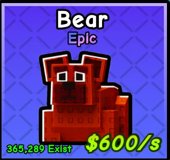 Bear pet card