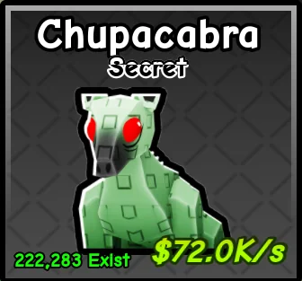 Chupacabra pet card