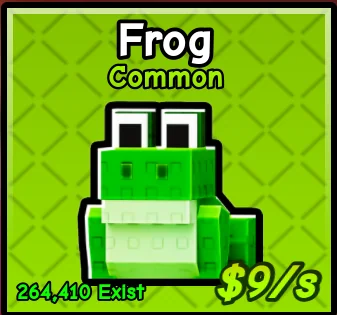 Frog pet card