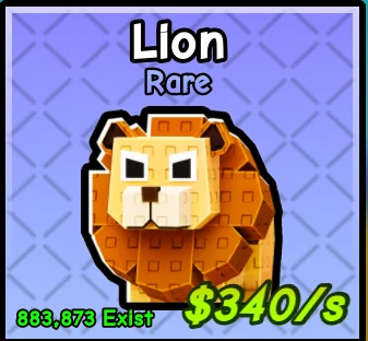 Lion pet card