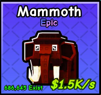 Mammoth pet card
