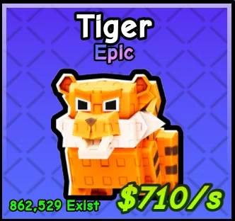 Tiger pet card
