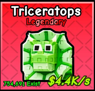 Triceratops pet card