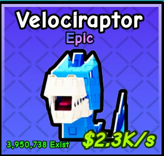 Velociraptor pet card