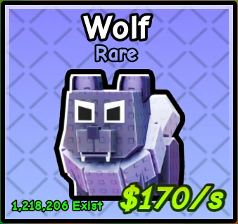 Wolf pet card