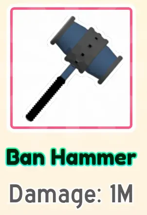 Ban Hammer weapon card