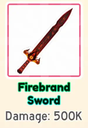 Firebrand Sword weapon card