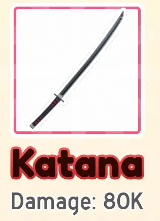 Katana weapon card
