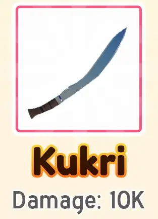 Kukri weapon card
