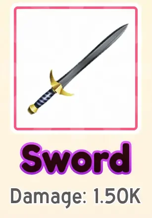 Sword weapon card