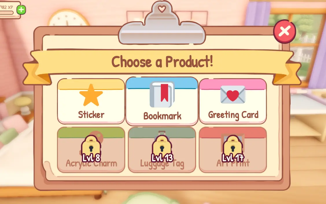 My Small Business product and design screen