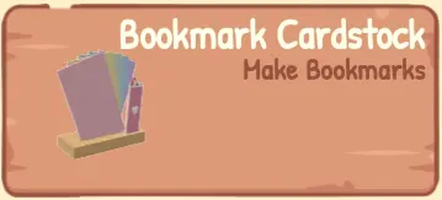 Bookmark Cardstock Expand Shop card