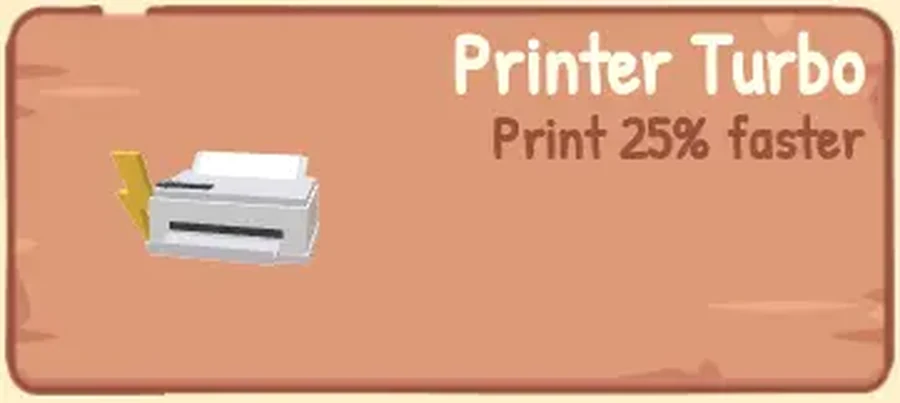 Printer Turbo Expand Shop card