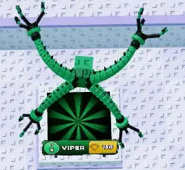 VIPER armature pedestal, green spiked spider arms