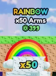 RAINBOW x50 Arms train pad for 399 Robux