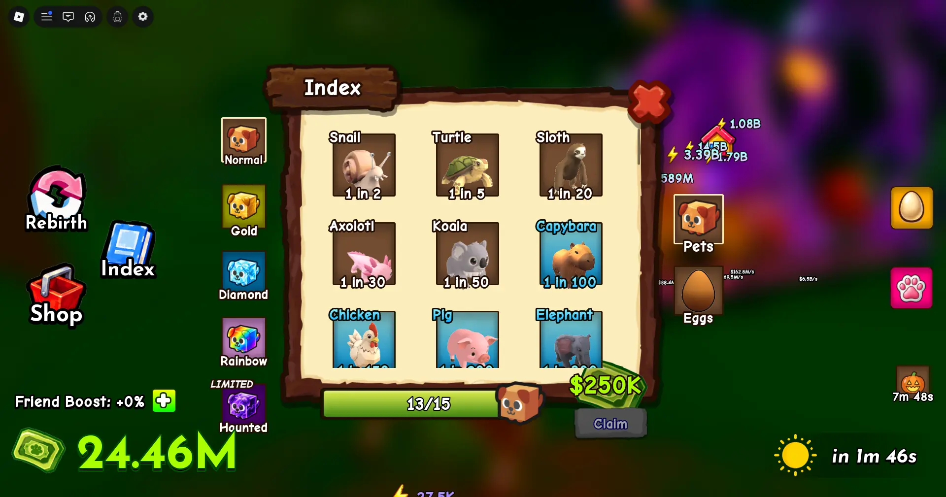Ride A Pet pets Index: Speed, Jump, Income stats and hatch odds for rideable mounts