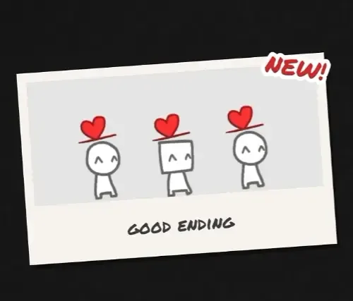 Good Ending Polaroid card from Say Cheese!