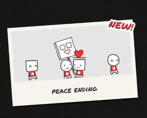 Peace Ending Polaroid card from Say Cheese!