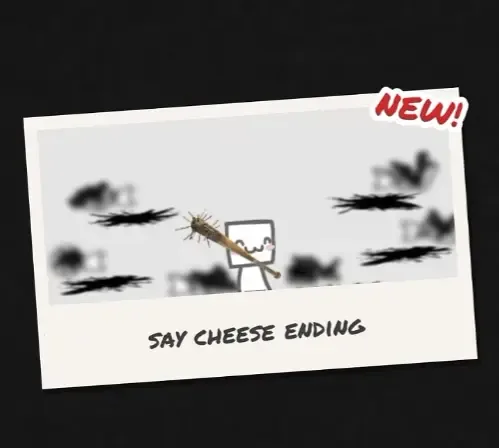 Say Cheese Ending Polaroid card from Say Cheese!