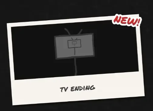 TV Ending Polaroid card from Say Cheese!