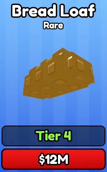 Bread Loaf food card, Rare, $12M