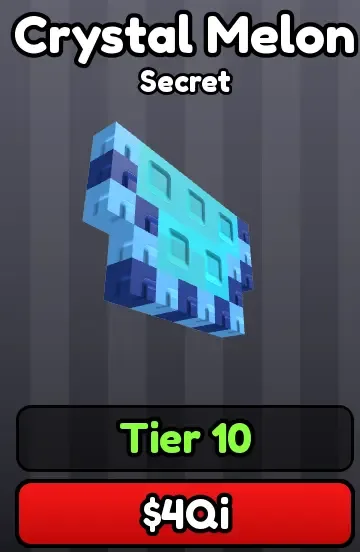 Crystal Melon food card, Secret, $4Qi