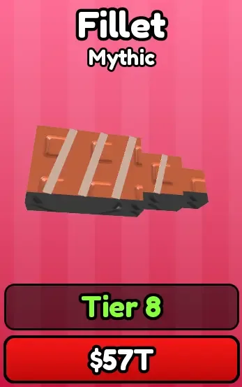 Fillet food card, Mythic, $57T