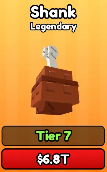 Shank food card, Legendary, $6.8T