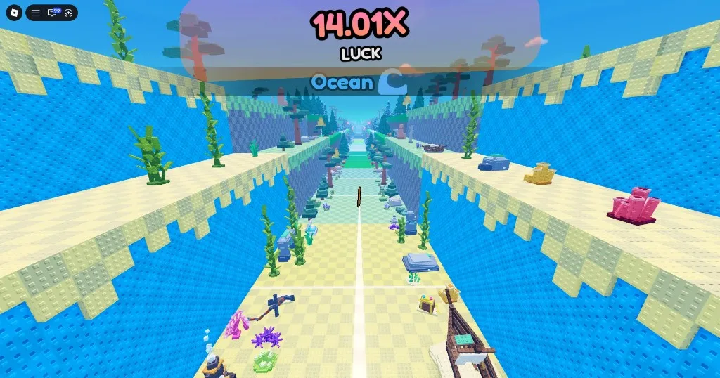 Ocean area corridor in Throw Food For Animals
