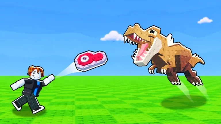 Throw Food For Animals: throwing steak to a T-Rex