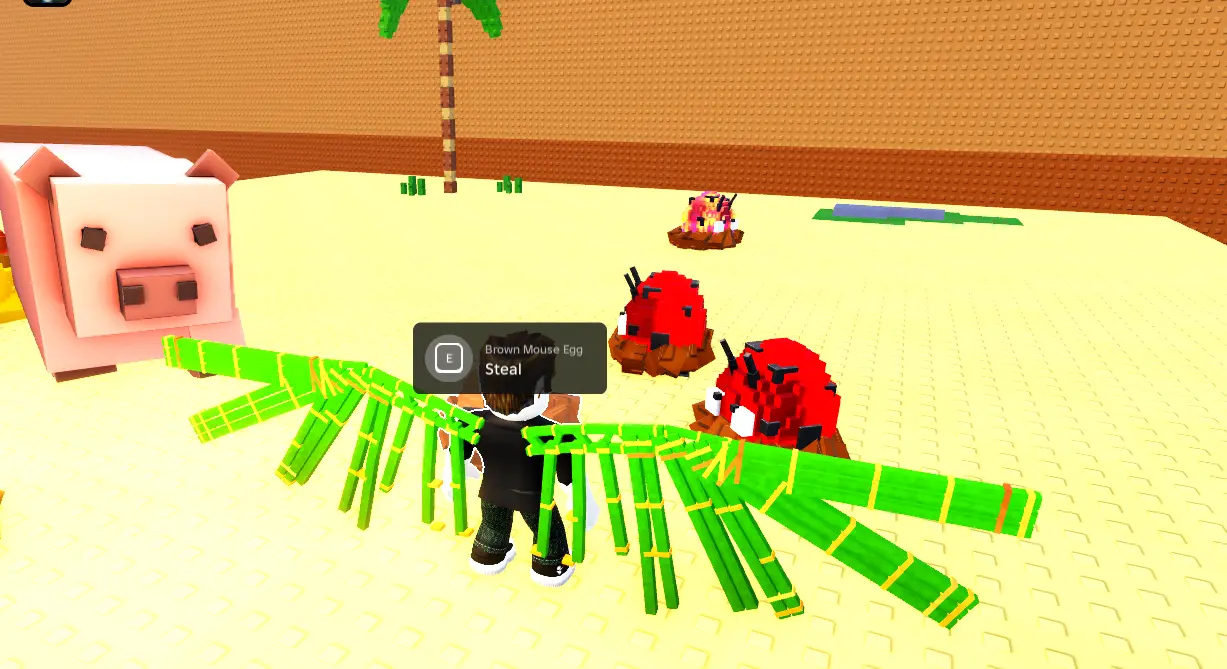 +1 Wings For Eggs stealing guide: grab a nest egg, cross the lava, and place it through the SAFE ZONE
